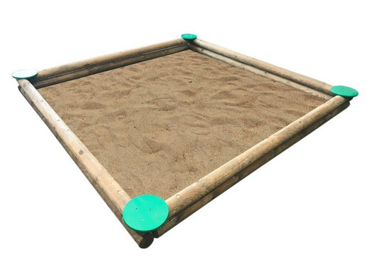 Caixa de areia gigante MASGAMES Madeira redonda 2 x 2 metros MA600070