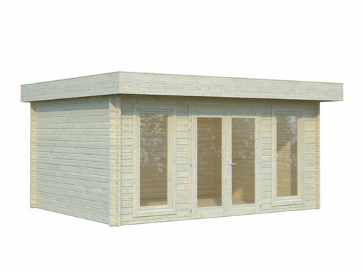 Palmako bret cabane en rondins 14,8 m2 478 x 358 cm FR44-4839 102205 sans plancher