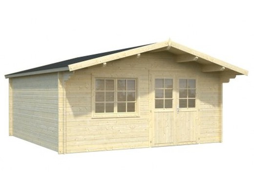 Palmako Britta Cabane en rondins 22,3 m2 500 x 500 cm FR40-5050-1 102266