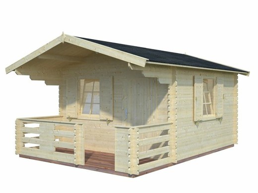 Cabaña de madera Palmako emma 10.4 + 4.2 m2 380 x 320 cm fr34-3548 101885
