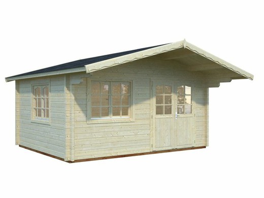 Palmako Helena Log Cabane 15,1 m2 470 x 380 cm FR70-4738 1023318