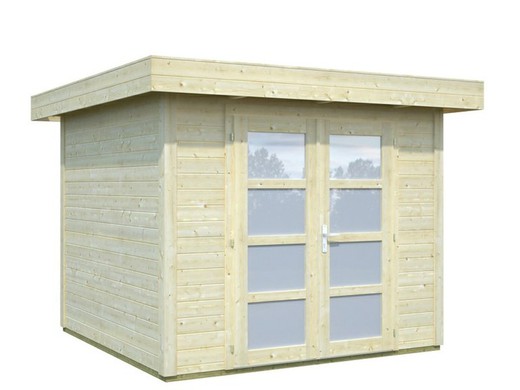 Palmako Lara Cabane en rondins 6,0 m2 250 x 250 cm FR28-2524 101430 sans plancher