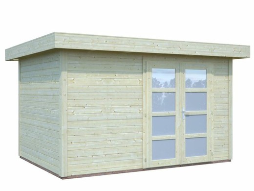 Cabaña de madera Palmako lara 8.4 m2 350 x 250 cm fr28-3524  101547 sin suelo