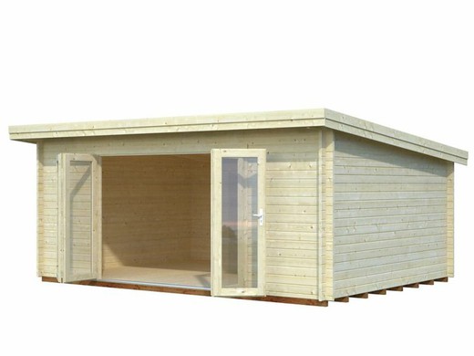 Cabaña de madera Palmako lea 19.4 m2 550 x 400 cm fr44-5540 101736