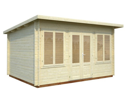 Cabana de madeira lisa Palmako 11,5 m2 420 x 320 cm fr34-4232 102281