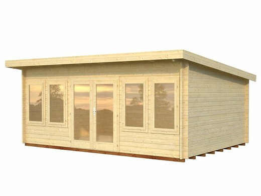 Cabaña de madera Palmako lisa 19.4 m2 550 x 400 cm frc44-5540 101749