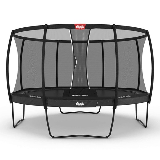 Trampoline BERG ELITE + filet de sécurité DLX XL 430 cm Gris - poids 120-600 kg BE37.84.23.00