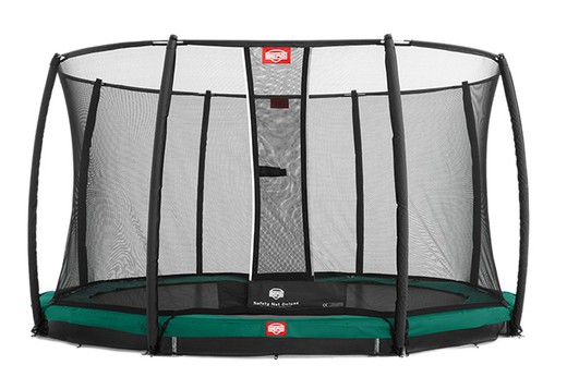 Cama elástica BERG Inground champion GREEN + Red Seguridad Deluxe 430 cm Peso maximo persona 120 kg