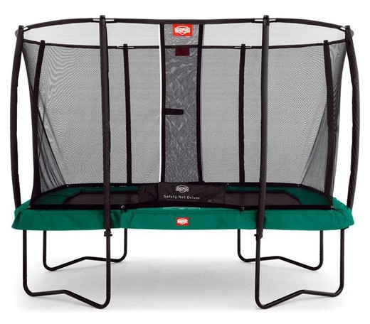 Cama elástica BERG ULTIM Champion verde + Red Seguridad Safety Net Comfort 330 cm peso BE32.35.73.72