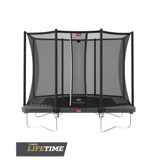 BERG ULTIM Favorit trampolim GREY + Rede de Segurança Rede Conforto 280 cm peso máximo pessoa 70 kg
