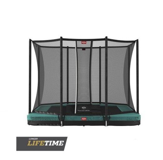 Cama Elastica BERG Ultim Favorit InGround 280 verde + Safety Net Comfort hasta 70 kg BE32.23.62.70