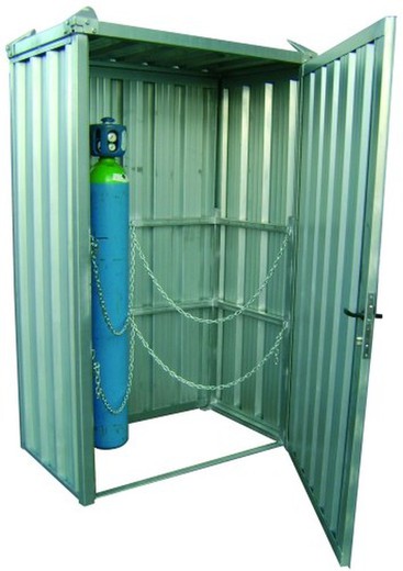 Caseta 14 botellas de gas sin suelo 1.300 x 800 x 2.165 mm 14031