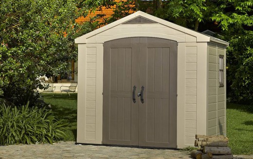 Cabine en résine KETER FACTOR 8X6 - 209871 - 256,5x182x243 cm