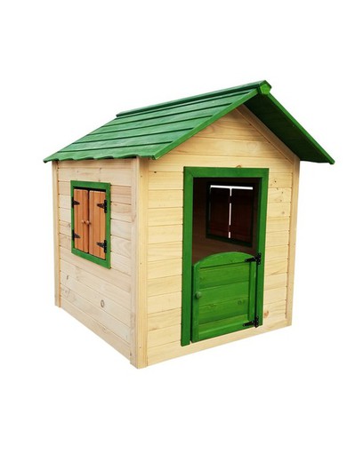 Casita Infantil Outdoor Toys KELA VERDE + suelo INCLUIDO KNH1001