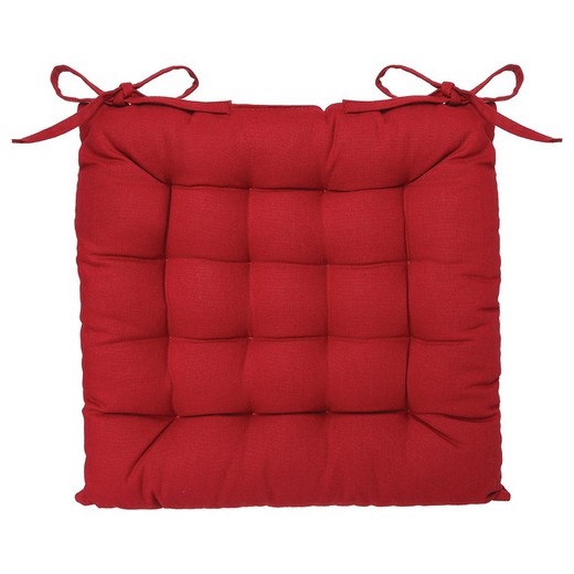 Coussin de chaise grenat 38x38cm