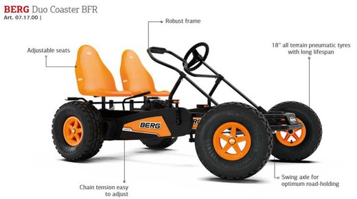 Pédale quad berg duo sous-verre bfr be07.17.00.00