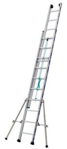 Escalera PLATINIUM 300 AGRIP EXTENSIBLE DE CUERDA 2 TRAMOS uso profesional ultraintensivo