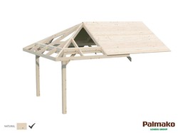 Extension Pabellon de madera PALMAKO CONNECT BIANCA EXTRA 300 X 300 cm 109381