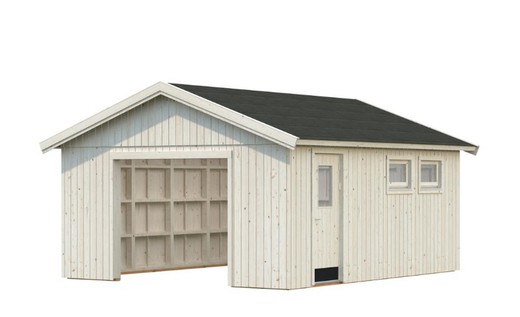 Garaje de madera Palmako andre 21.5 m2 448 x 548 cm el18-4555-4 108613 sin puerta