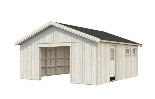 Garaje de madera Palmako andre 28.5 m2 557 x 576 cm el18-5658-1 108614 sin puerta