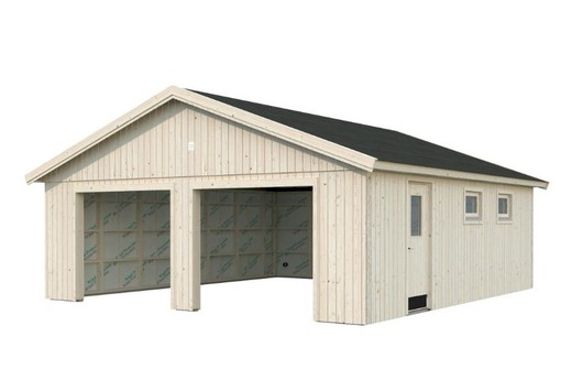 Garaje de madera Palmako andre 44.7 m2 665 x 739 cm el18-6774-1 108615 sin puerta
