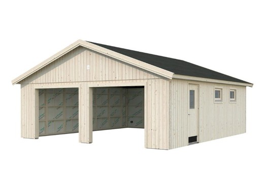 Palmako andre garagem de madeira 44,7 m2 665 x 739 cm el18-6774-1 108615 sem porta