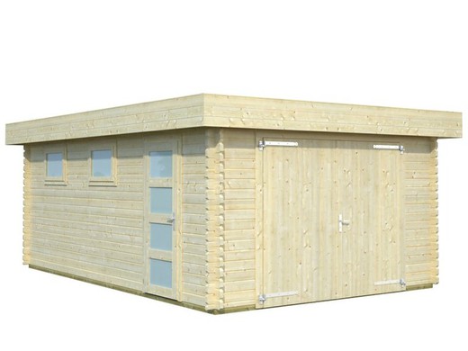Garaje de madera Palmako rasmus 19.0 m2 380 x 570 cm fr44-3857-6  102415