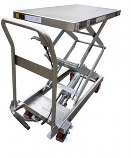 Mesa elevatória manual INOX 350 kg 10156-T