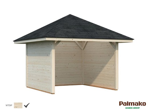 Pabellon de madera PALMAKO CONNECT BIANCA 8.3 M2 SET 2 110140