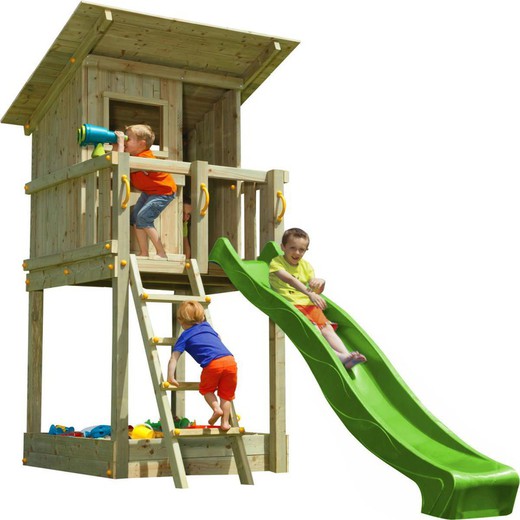 Parque infantil MASGAMES BEACH HUT L con tobogan MA801301