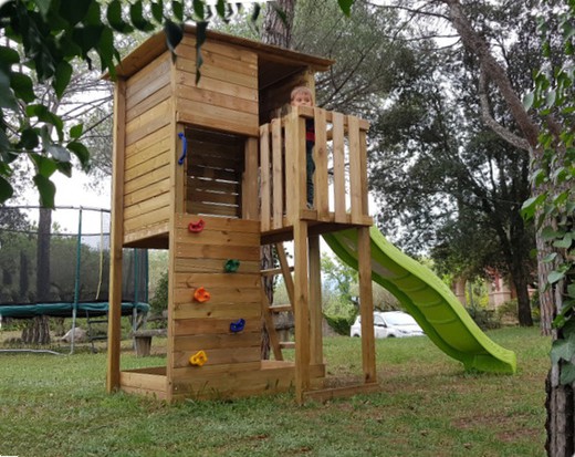 Parque Infantil de madera cuadrada MASGAMES TAGA ESCALADA L MA700360