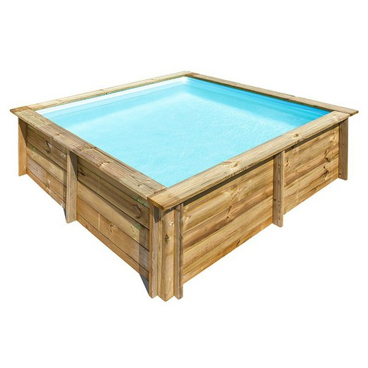 Piscina de madera Gre Sunbay City cuadrada 225 x225 x68 cm +depuradora 790000