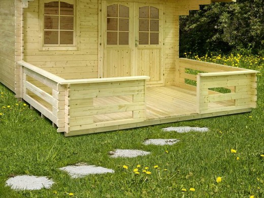 Terrasse Palmako pour maisons en bois 530 x 200 cm 103305