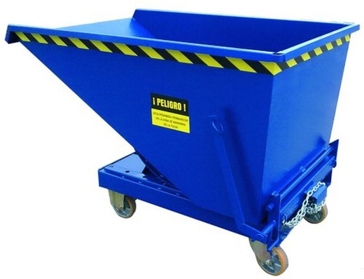 Trémie basculante 1100 litres avec roues 1860 x 1250 x 1245 mm 12031