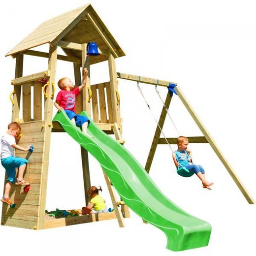 Parque infantil MASGAMES BELVEDERE L con columpio doble MA811401