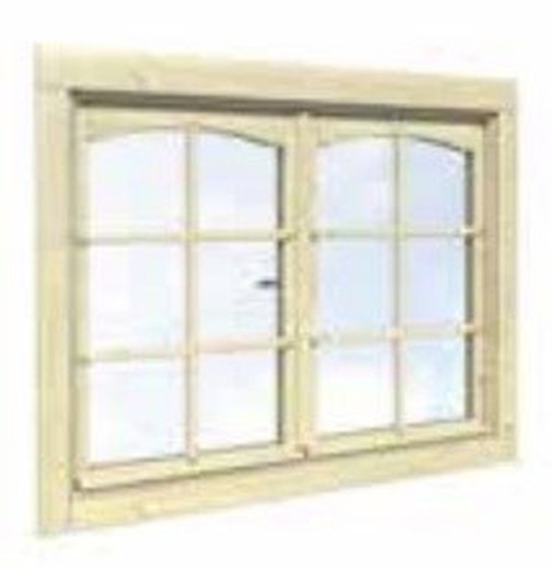 Ventana adicional doble 119 x 89 cm garden 40 mm  ta40-1p  103494