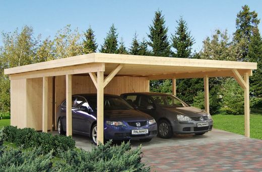 Carports Garajes de madera Palmako
