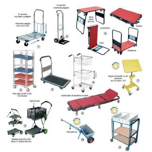 Chariots et plates-formes spéciaux