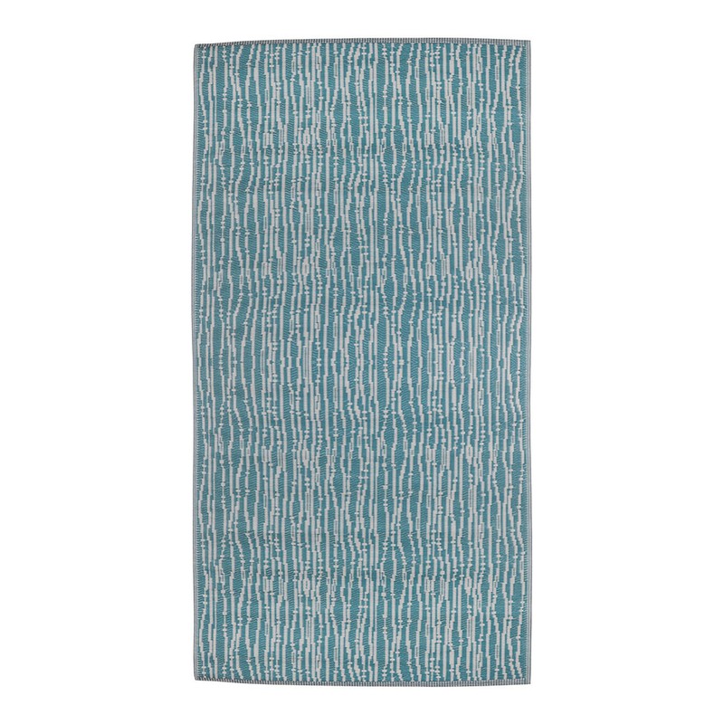 Tapis D Exterieur En Polypropylene Bleu Ete 180x120cm Zurione