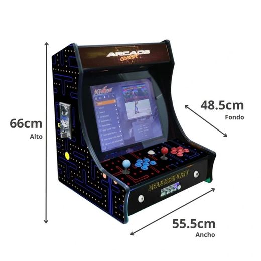 Arcade Bartop “PacMan” Pantalla 19″ 2 Jugadores +6000 juegos Alpha Fight 3726