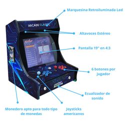 Arcade Bartop “Thunder” Pantalla 19″ 2 Jugadores +6000 juegos Alpha Fight 3720