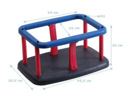 Asiento de bebe caucho MASGAMES INOX uso publico Horeca MA512450