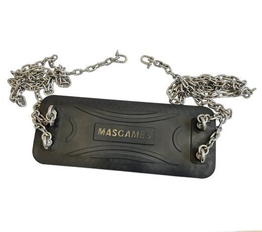 Asiento de caucho con cadenas MASGAMES CLASSIC INOX uso comercial Horeca MA512400
