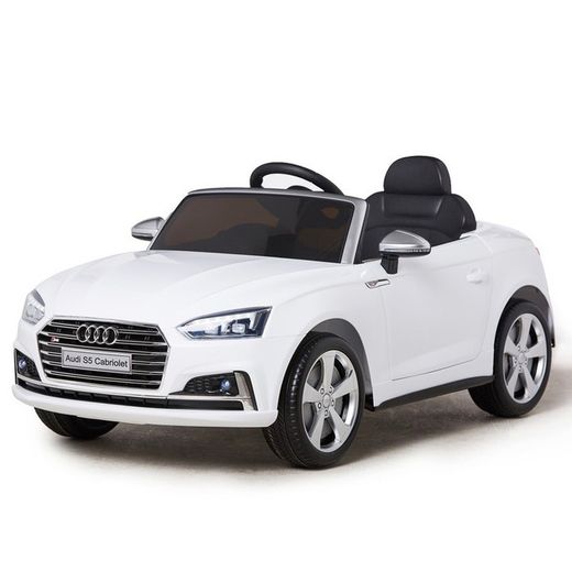 Coche eléctrico- Audi S5 blanco con radio control