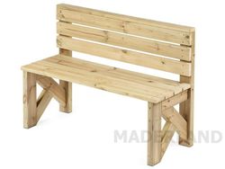 Banco de Madera JAEN M50120 120x40x45 cm