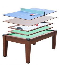 Mesa de juego futbolín Multijuegos 5 en 1 195 x 109 x 79 cm PL2258