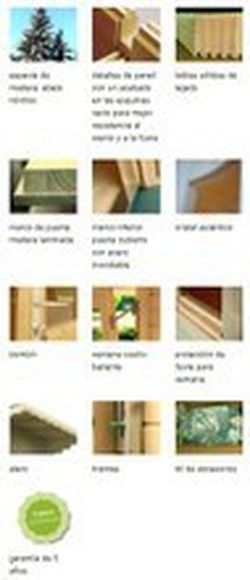 Cabaña de madera Palmako britta 19.7 m2 500 x 445 cm fr40-5044 102262