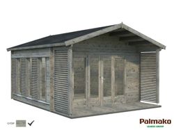 Cabaña de madera PALMAKO CATHERINE 14.5 m2 534 x 450 cm FR44-4141-6 109887