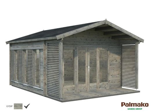 Cabaña de madera PALMAKO CATHERINE 14.5 m2 534 x 450 cm FR44-4141-6 109887
