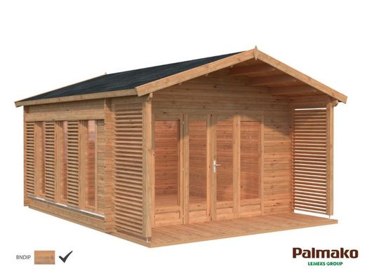 Cabaña de madera PALMAKO CATHERINE 14.5 m2 534 x 450 cm FR44-4141-6 109887